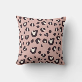 Throw pillow pink animal print クッション