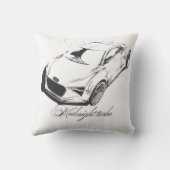 Throw Pillow Racing Car Phone Case | Transparent  クッション (裏面)