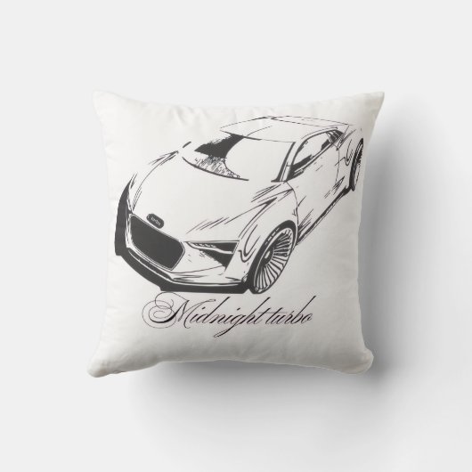 Throw Pillow Racing Car Phone Case | Transparent  クッション (裏面)