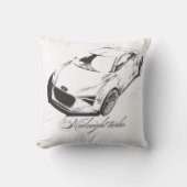 Throw Pillow Racing Car Phone Case | Transparent  クッション (正面)