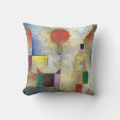 THROW PILLOW - "Red Balloon" (1922) - Paul Klee クッション (正面)