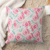 Throw Pillow Roses クッション (ブランケット)