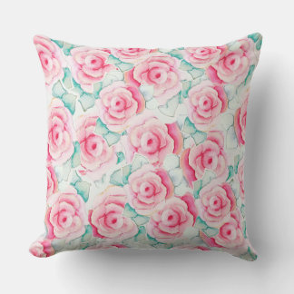 Throw Pillow Roses クッション