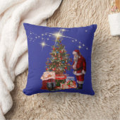 Throw Pillow Santa Claus クッション (ブランケット)