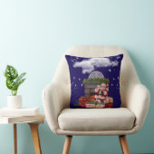 Throw Pillow Santa Claus Christmas tree  クッション (椅子)