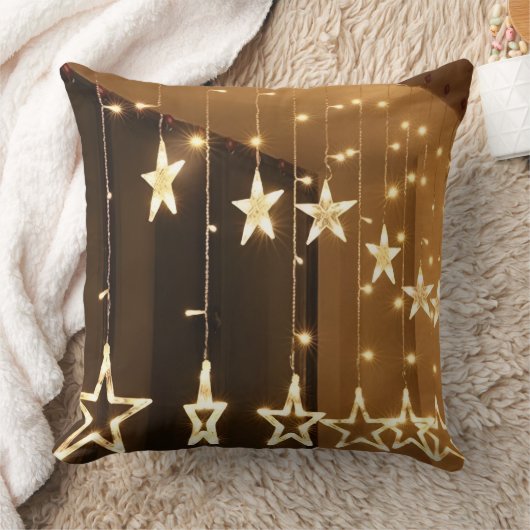 Throw Pillow shining star Light Glow of Warm Deam✨ クッション (ブランケット)