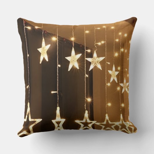Throw Pillow shining star Light Glow of Warm Deam✨ クッション (裏面)