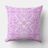 Throw Pillow Soft Pink Dream Mandala pattern クッション (正面)