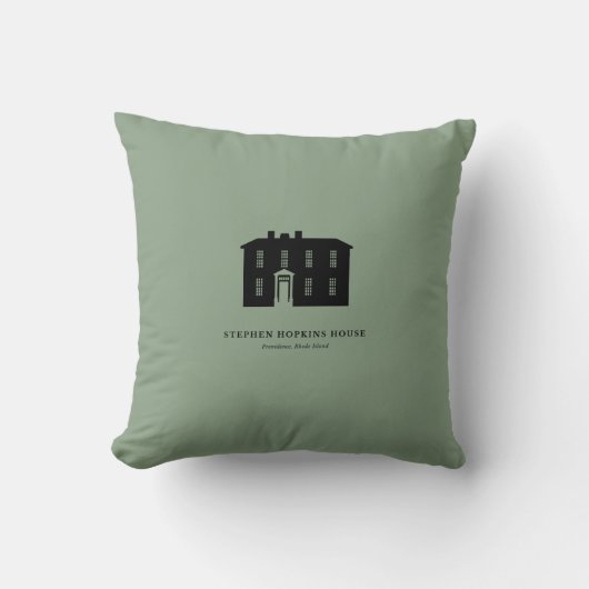 Throw Pillow — Stephen Hopkins House クッション (正面)