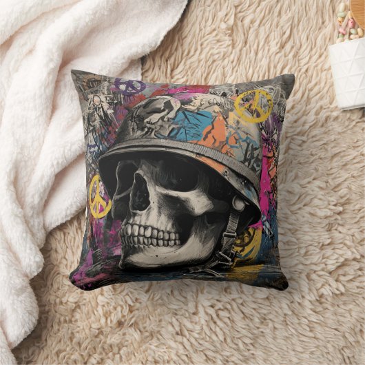 Throw Pillow Stop war クッション (ブランケット)