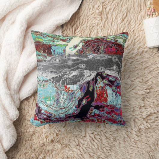 Throw Pillow – Strata Pulse クッション (ブランケット)