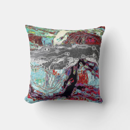 Throw Pillow – Strata Pulse クッション (正面)