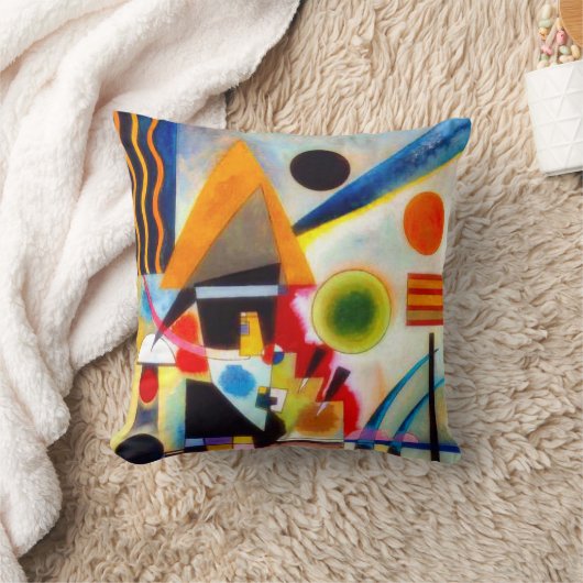 THROW PILLOW - "Swinging" - Wassily Kandinsky クッション (ブランケット)