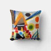 THROW PILLOW - "Swinging" - Wassily Kandinsky クッション (正面)