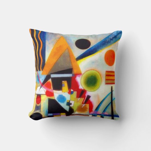 THROW PILLOW - "Swinging" - Wassily Kandinsky クッション (正面)