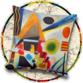 THROW PILLOW - "Swinging" - Wassily Kandinsky クッション