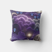 Throw Pillow - Tanzanite Diamond Celestial Moon クッション (正面)