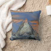 Throw Pillow - "The Matterhorn At Sunset" クッション (ブランケット)