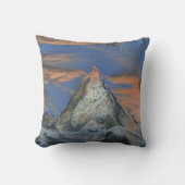 Throw Pillow - "The Matterhorn At Sunset" クッション (正面)