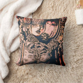 Throw Pillow The rebellion woman  クッション (ブランケット)