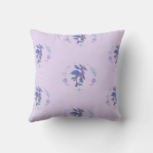 Throw Pillow, Throw Pillow 16" x 16" クッション (裏面)