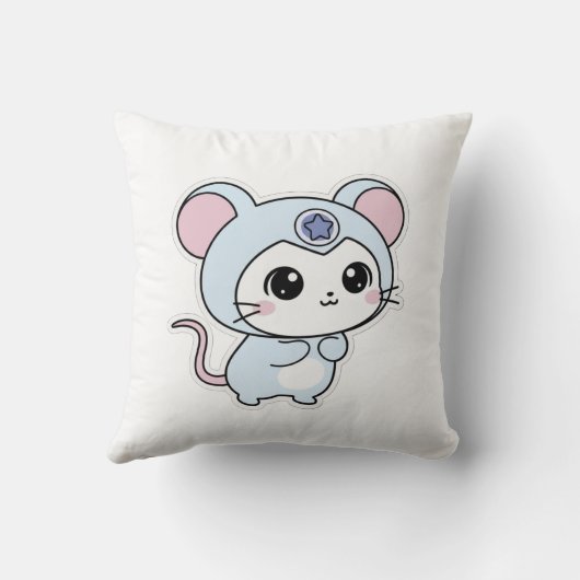 Throw Pillow, Throw Pillow 16" x 16" クッション (裏面)