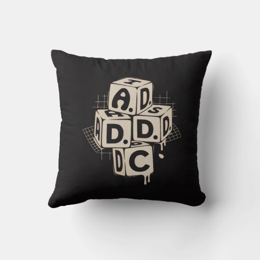 Throw Pillow, Throw Pillow 16" x 16" クッション (裏面)