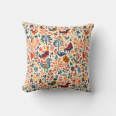 Throw Pillow | Tribal Folk Decorative Cushion | クッション (正面)