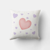 Throw pillow with heart design - Stay positive クッション (裏面)