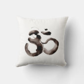 Throw pillow with Om motif クッション (裏面)