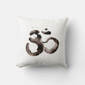 Throw pillow with Om motif クッション (正面)