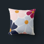 Throw pillows クッション<br><div class="desc">Bring a sense of calm and effortless style to your space with this modern floral throw pillow. Designed with soft colors and abstract floral shapes, it adds a gentle, contemporary touch to sofas, beds, and cozy corners. The balanced palette and minimal aesthetic make this pillow easy to mix with neutral...</div>