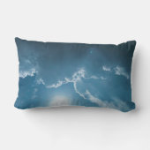 Throw pillows-Dramatic Sunlight Through Clouds ランバークッション (裏面)