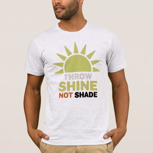 Throw Shine Not ShadeメンズベーシックTシャツ Tシャツ (正面)