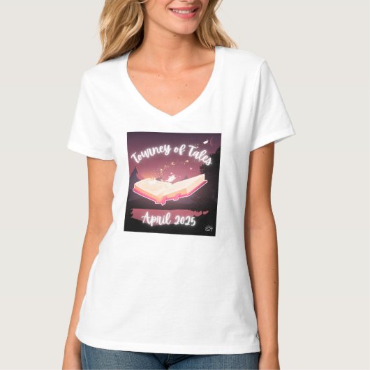 Throwback April 2025 Tourney of Tales Shirt Tシャツ (正面)