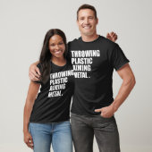 Throwing Plastic Aiming Metal Funny Disc Golf Tシャツ (ユニセックス)