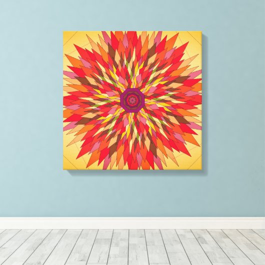 Throwpillows キャンバスプリント (インサイチュ (ウッドフロア))