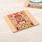 Throwpillows スクエアペーパーコースター (アングル)