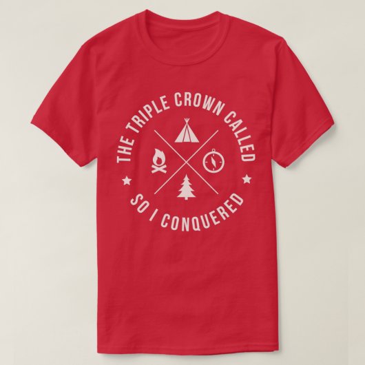 ThruHiker Triple Crown PCT AT CDT Tシャツ (デザイン正面)