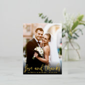 Ths Thanks You Photo Forever Togrady 箔シーズンポストカード (立ち正面)