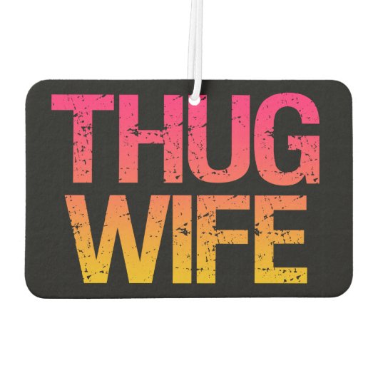 Thug妻の車おもしろいの通風機 カーエアーフレッシュナー (裏面)