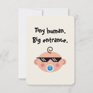 Thug life baby invitations  招待状