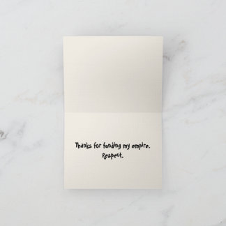 Thug Life Baby Thank you notes サンキューカード