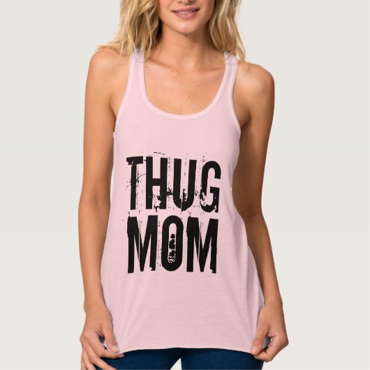THUG MOMグラフィティTシャツ タンクトップ