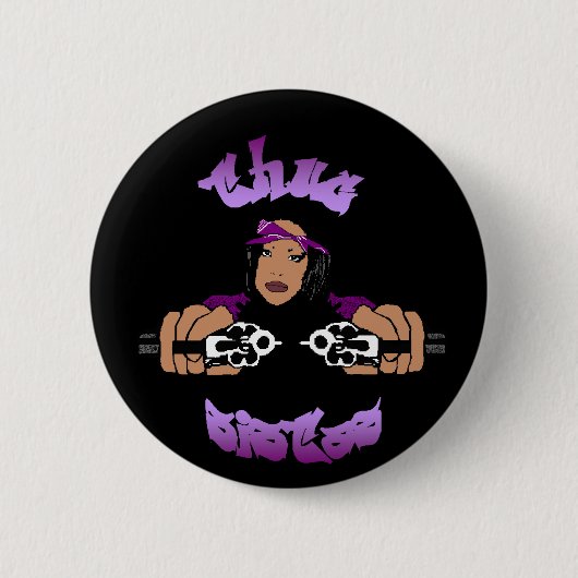 Thug Sistasボタン 缶バッジ (正面)