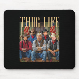 Thug Trump Vance Kennedy Elonライフグラフィック マウスパッド