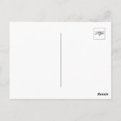 「Thuluth ScriptポスターのAbdul Rahman名デザイン ポストカード (裏面)