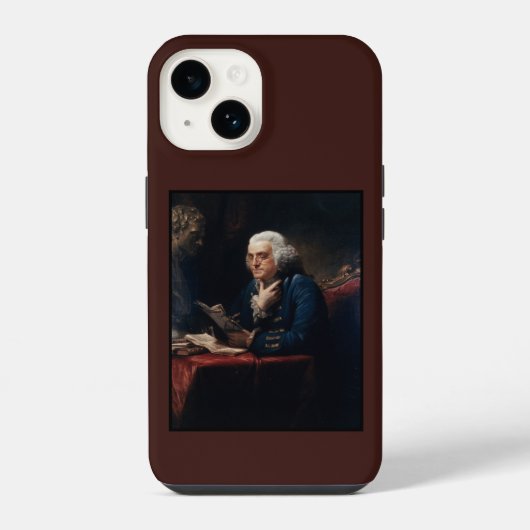 Thumb Portrait Benjamin Franklin at White House  iPhoneケース (裏面)