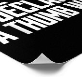 Thumb War Chant、Thumbレスリングチャンピオン、Thumb W ポスター (角)