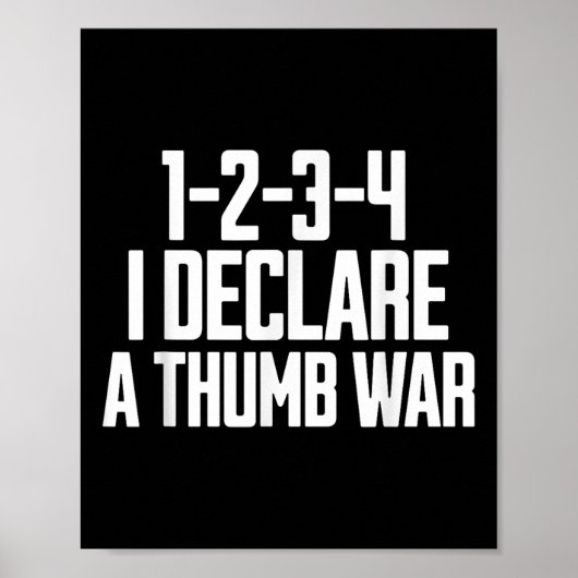 Thumb War Chant、Thumbレスリングチャンピオン、Thumb W ポスター (正面)